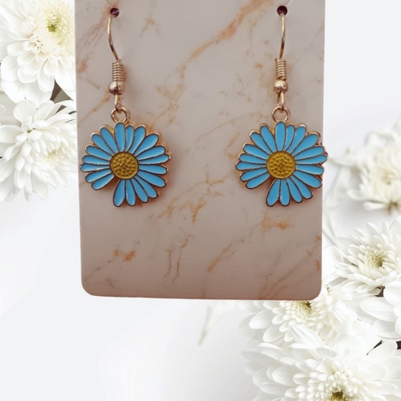 Flower Charm Earrings - Picture 12 of 15